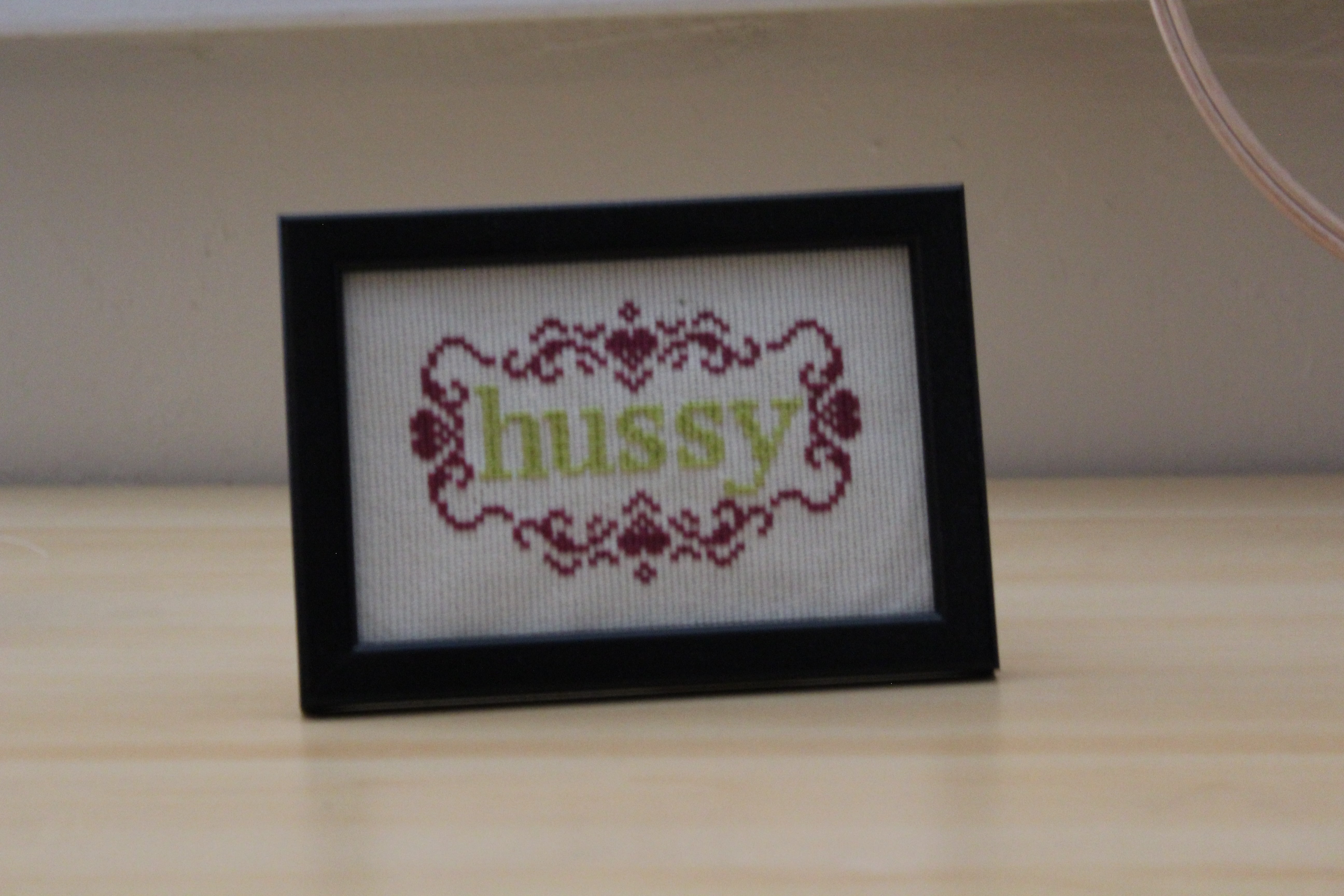 finished hussy pattern